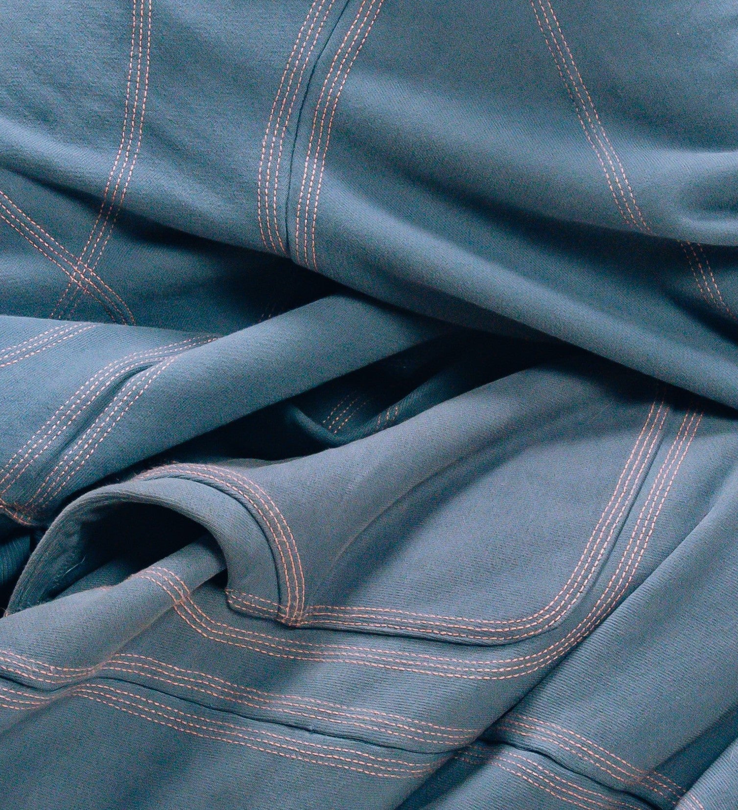 OVERSTITCH JOGGERS BLUE/PINK